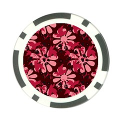 Folk Flowers Art Pattern  Poker Chip Card Guard (10 Pack) by Eskimos