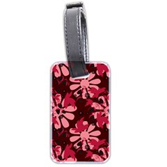 Folk Flowers Art Pattern  Luggage Tag (two Sides) by Eskimos