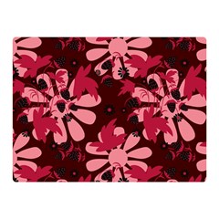 Folk Flowers Art Pattern  Double Sided Flano Blanket (mini)  by Eskimos