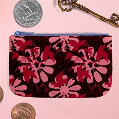 Folk Flowers Art Pattern  Large Coin Purse by Eskimos