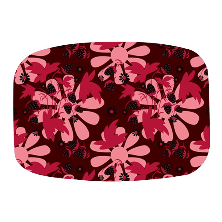 Folk flowers art pattern  Mini Square Pill Box