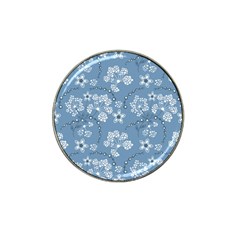 Folk Flowers Art Pattern  Hat Clip Ball Marker (4 Pack) by Eskimos