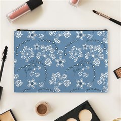 Folk Flowers Art Pattern  Cosmetic Bag (large) by Eskimos