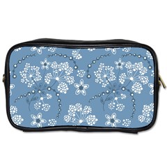 Folk Flowers Art Pattern  Toiletries Bag (one Side) by Eskimos