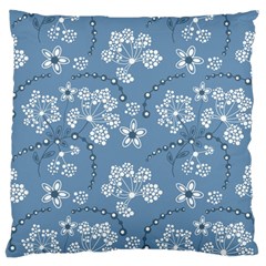 Folk Flowers Art Pattern  Large Cushion Case (one Side) by Eskimos