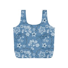 Folk Flowers Art Pattern  Full Print Recycle Bag (s) by Eskimos