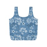 Folk flowers art pattern  Full Print Recycle Bag (S) Front