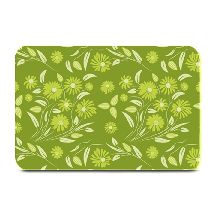 Folk flowers art pattern  Plate Mats