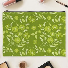 Folk Flowers Art Pattern  Cosmetic Bag (xxxl) by Eskimos