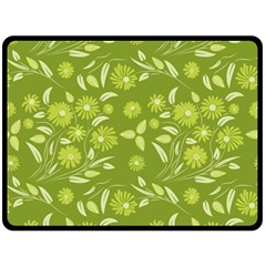 Folk Flowers Art Pattern  Double Sided Fleece Blanket (large)  by Eskimos