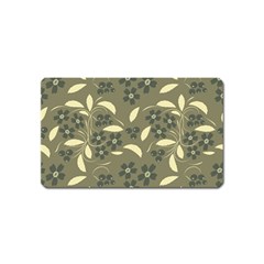 Folk Flowers Art Pattern  Magnet (name Card) by Eskimos