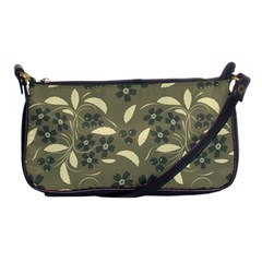 Folk Flowers Art Pattern  Shoulder Clutch Bag by Eskimos