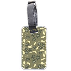 Folk Flowers Art Pattern  Luggage Tag (two Sides) by Eskimos