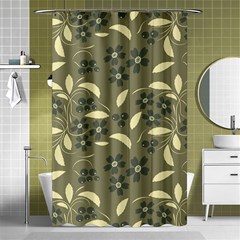 Folk Flowers Art Pattern  Shower Curtain 48  X 72  (small)  by Eskimos