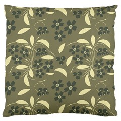 Folk Flowers Art Pattern  Large Cushion Case (two Sides) by Eskimos