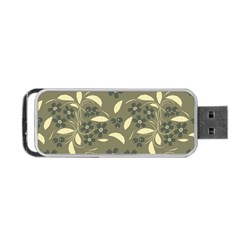 Folk Flowers Art Pattern  Portable Usb Flash (two Sides) by Eskimos