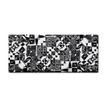 Black And White Geometric Print Hand Towel Front