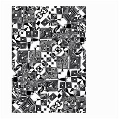 Black And White Geometric Print Small Garden Flag (two Sides)