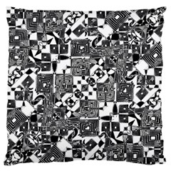 Black And White Geometric Print Standard Flano Cushion Case (two Sides)