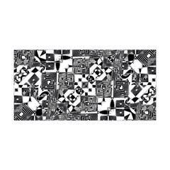 Black And White Geometric Print Yoga Headband by dflcprintsclothing