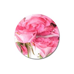 Magenta Bouquet Magnet 3  (round)