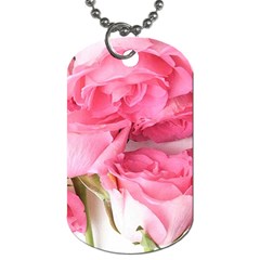 Magenta Bouquet Dog Tag (one Side) by kaleidomarblingart