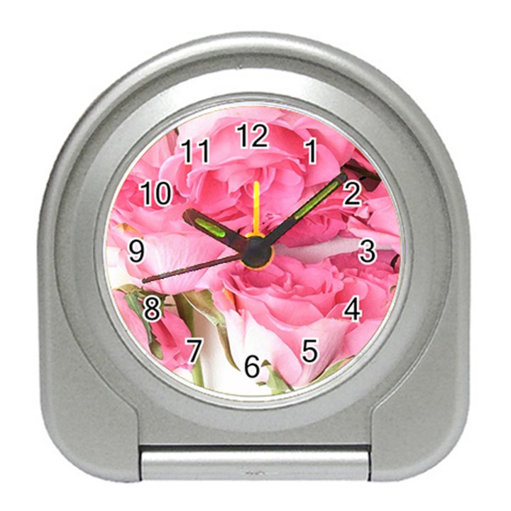 Magenta bouquet Travel Alarm Clock