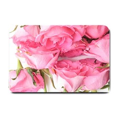 Magenta Bouquet Small Doormat  by kaleidomarblingart