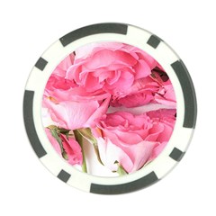 Magenta Bouquet Poker Chip Card Guard by kaleidomarblingart