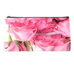 Magenta Bouquet Pencil Case by kaleidomarblingart