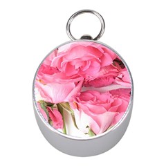 Magenta Bouquet Mini Silver Compasses