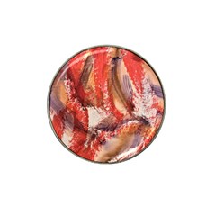 Abstract Red Petals Hat Clip Ball Marker (4 Pack) by kaleidomarblingart