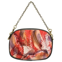 Abstract Red Petals Chain Purse (one Side) by kaleidomarblingart