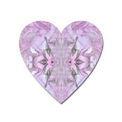 Pastels Symmetry Heart Magnet by kaleidomarblingart