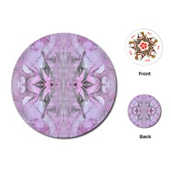 Pastels Symmetry Playing Cards Single Design (round) by kaleidomarblingart