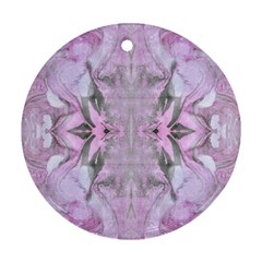 Pastels Symmetry Round Ornament (two Sides) by kaleidomarblingart