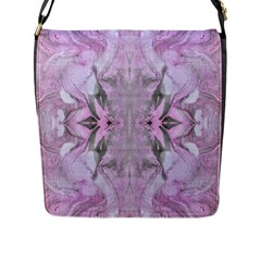 Pastels Symmetry Flap Closure Messenger Bag (l) by kaleidomarblingart