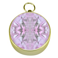 Pastels Symmetry Gold Compasses by kaleidomarblingart