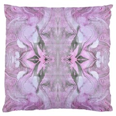 Pastels Symmetry Large Flano Cushion Case (one Side) by kaleidomarblingart