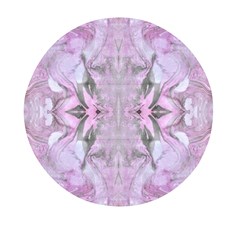 Pastels Symmetry Mini Round Pill Box by kaleidomarblingart