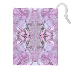 Pastels Symmetry Drawstring Pouch (4xl) by kaleidomarblingart