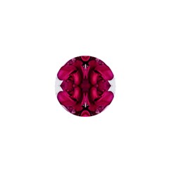 Diagonal Magenta Bouquet 1  Mini Buttons by kaleidomarblingart