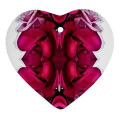 Diagonal Magenta Bouquet Ornament (heart)