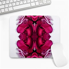 Diagonal Magenta Bouquet Large Mousepads by kaleidomarblingart