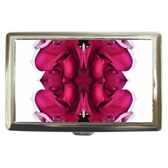 Diagonal Magenta Bouquet Cigarette Money Case by kaleidomarblingart