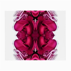 Diagonal Magenta Bouquet Small Glasses Cloth by kaleidomarblingart