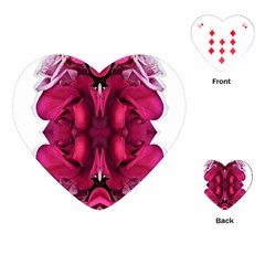 Diagonal Magenta Bouquet Playing Cards Single Design (heart) by kaleidomarblingart