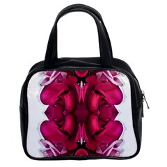 Diagonal Magenta Bouquet Classic Handbag (two Sides)