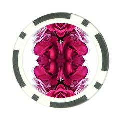 Diagonal Magenta Bouquet Poker Chip Card Guard (10 Pack) by kaleidomarblingart