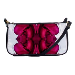 Diagonal Magenta Bouquet Shoulder Clutch Bag by kaleidomarblingart